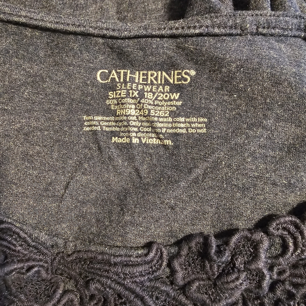 Catherines Blue and Red Paisley Pajama Set - Picture 7 of 8
